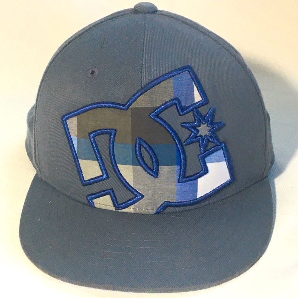 Y2K 220 Fitted Wool‎ Blend DC Plaid Logo Cap